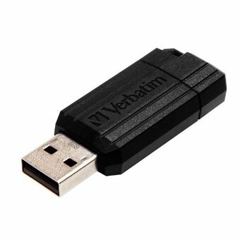 Verbatim USB-minne 8GB USB-A 2.0 PinStripe svart/black 49062