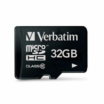 Verbatim MicroSDHC-kort 32GB V10 svart/black 44013