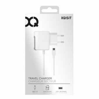 Xqisit USB-C nätadapter 2.4A 2.0 vit/white 29287