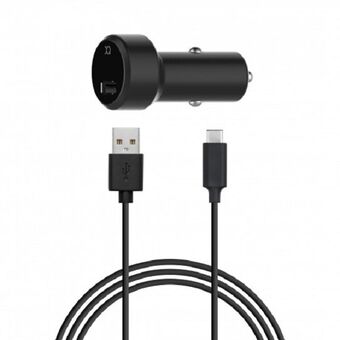 Laddare sam. Xqisit USB-USB-C 2,4A svart/black 31528