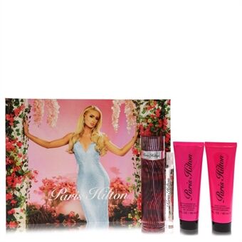 Paris Hilton by Paris Hilton - Gift Set -- 3.4 oz Eau De Parfum Spray + 3 oz Body Lotion + 3 oz Shower Gel + .34 oz  Mini EDP Spray - för kvinnor