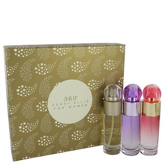 perry ellis 360 by Perry Ellis - Gift Set -- 1 oz Perry Ellis 360 EDT Spray + 1 oz Perry Ellis 360 Coral EDP Spray + 1 oz Perry Ellis 360 Purple EDP Spray - för kvinnor