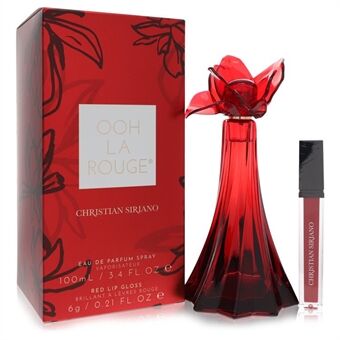 Christian Siriano Ooh La Rouge by Christian Siriano - Eau De Parfum Spray + 0.21 oz Red Lip Gloss 100 ml - för kvinnor