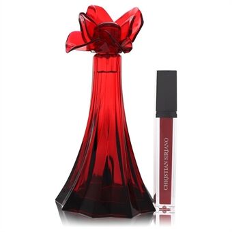 Christian Siriano Ooh La Rouge by Christian Siriano - Eau De Parfum Spray + 0.21 Oz Red Lip Gloss (Unboxed) 100 ml - för kvinnor