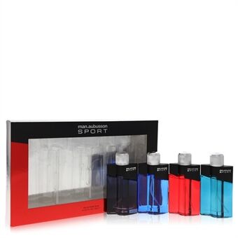 Man Aubusson Sport by Aubusson - 4 x 0.5oz Sport EDT Spray ( One each of Sport Blue, Sport Red, Sport Aqua, Sport Black) -- - för män