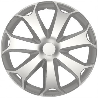 Hubcap Mega 13 tum ABS silver