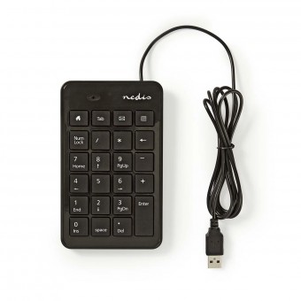 Kabelanslutet tangentbord | USB | USB-enhet | Kontor | Enhands | Numerisk | Ja
