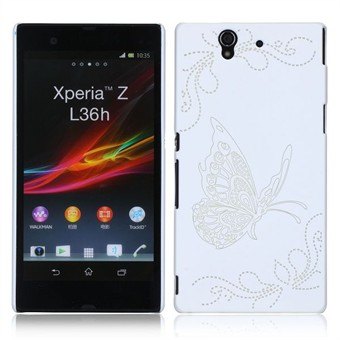 Butterflies Cover Protection Xperia Z (Vit)