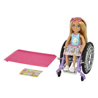 Barbie Chelsea Rullstol Modepop - Blond