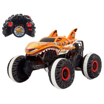 Hot Wheels RC Monster Trucks Ostoppbara Hijgertaai Fjärrstyrd Bil