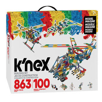 K\'Nex Byggsats 100 Modeller, 863 delar.