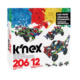 K\'Nex Byggsats 12 Modeller, 206 delar.