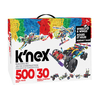 K\'Nex Byggsats Vingar & Hjul 30 Modeller, 500del.