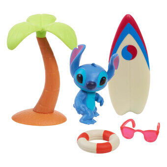 Stitch Lekfigur med Surfbräda Lekset, 5 delar.