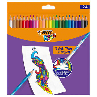 BIC Kids Evolution Raderbara Färgpennor, 24 st.