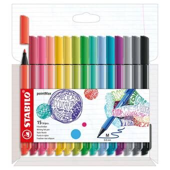 Stabilo pointmax fineliners, 15 st.