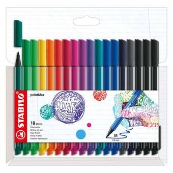 Stabilo pointmax fineliners, 18 st.