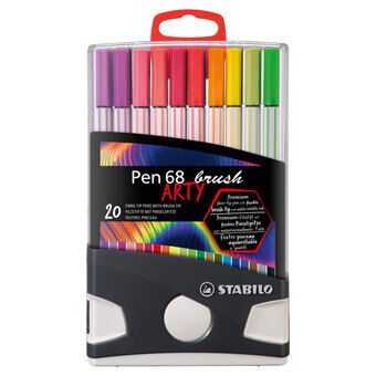 Stabilo penna 68 brush arty colorparade, 20 st.