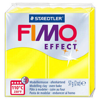 Fimo effekt modellering lera neongul, 57gr