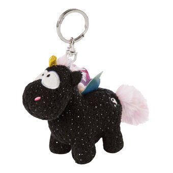 Nici plysch nyckelring unicorn rainbow yin, 10 cm