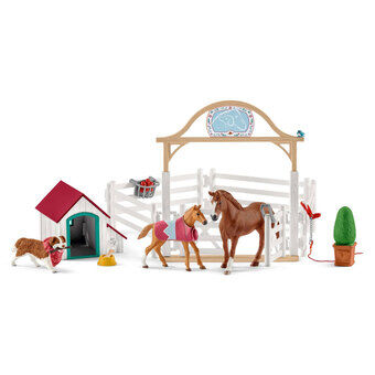 schleich HORSE CLUB Hannahs Gäster med Ruby Hund 42458