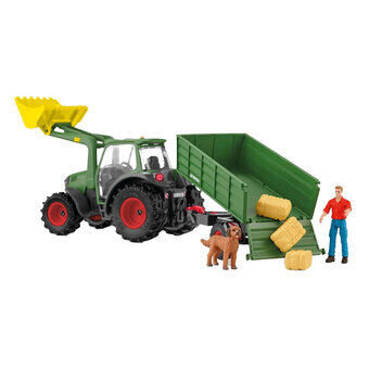 schleich FARM WORLD Traktor med Släpvagn 42608