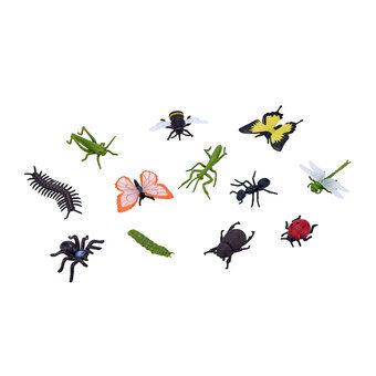 Mojo Wildlife Mini Insekter och Spindlar, 12 st. - 380058