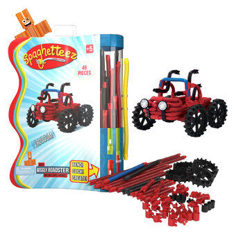 Spaghetteez Wiggly Roadsters Flexibla Byggstavar, 46 delar.