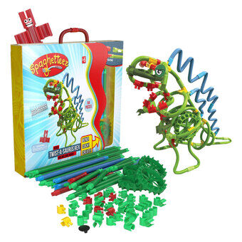 Spaghetteez Twist-A-Saurus Rex Flexibla Byggstavar, 64 delar.