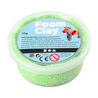 Foam Clay - neongrön, 35gr.