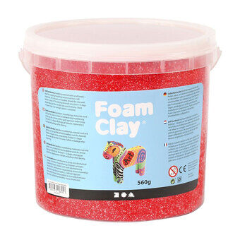 Foam Clay - röd, 560gr.