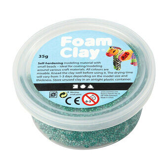 Foam Clay - mörkgrön, 35gr.