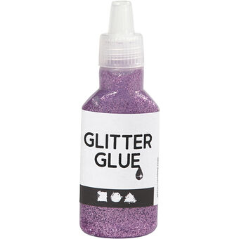 Glitterlim lila, 25ml