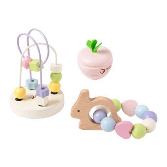 Classic World Houten Baby Lekset Mara, 3 delar.