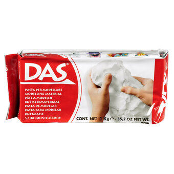 DAS Modelleringslera - Vit, 1 kg