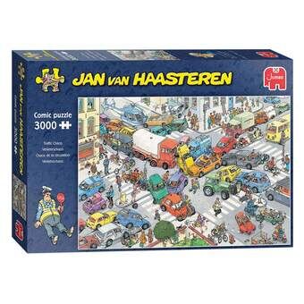 Jan van haasteren pussel - trafikkaos, 3000 bitar.