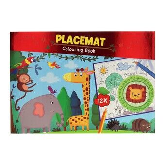 Placemat Färgläggningsbok - Djungel