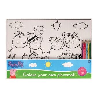 Placemat färger Peppa Gris