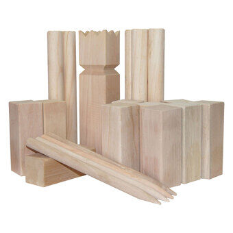 Utomhusspel Houten Kubb Spel Officiell