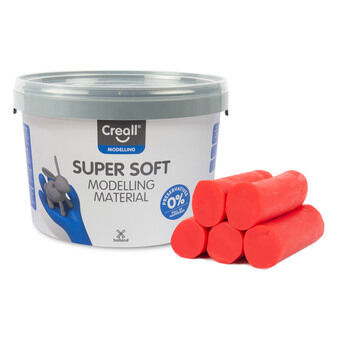 Creall Supersoft lera Röd, 1750gr.