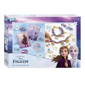 Totum 2in1 Frozen Diamantmålning och Armbandstillverkning Pysselset