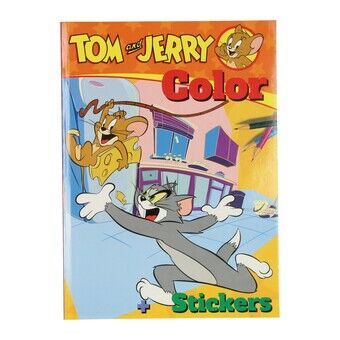 Warner Bros målarbok Tom & Jerry med klistermärken