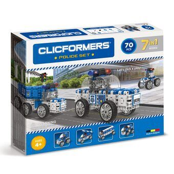 Clicformers Polis Set, 7-i-1, 70delar