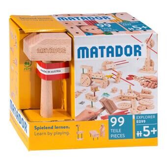 Matador Explorer E099 Konstruktionsset Trä, 99 delar.