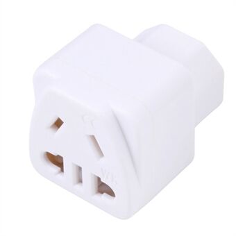 15A-125V 10A-250V Universal 5-håls till C13 / C14 Power Socket Konverteringskontakt, inbyggt dammskydd