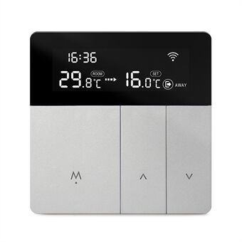 AVTTO WT50 3A WiFi Smart Termostat LCD-temperaturkontrollenhet. Fungerar med appfjärrkontroll via Alexa och Google Home.