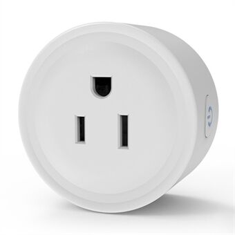 WHM02 16A US Plug WiFi-uttag med mätning, timeromkopplare APP-fjärrkontroll / röstkontroll Smart Tuya-uttag