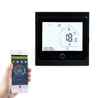 BHT-002 Golvvärme Vattentemperaturkontrollpanel 3,0-tums LCD Pekskärm Smart Termostat