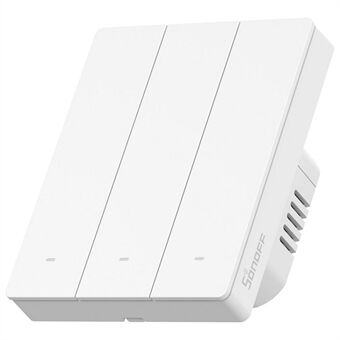 SONOFF Switchman M5-3C-80W Smart Väggströmbrytare 3 Väg för Apple Home, Alexa, Google Home (M5 Matter)