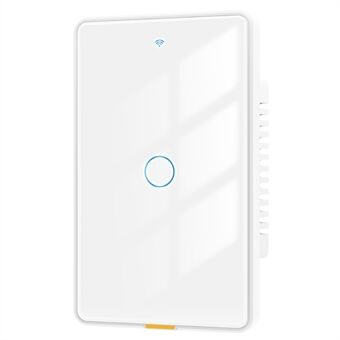 MG-KG101 WiFi+433 Dual Mode 1-Gång 10A Touch Smart Switch Tuya APP Röstkontroll Väggljusbrytare, US Plug / Vit